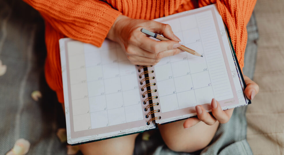 How a weekly plan can help you structure your everyday life